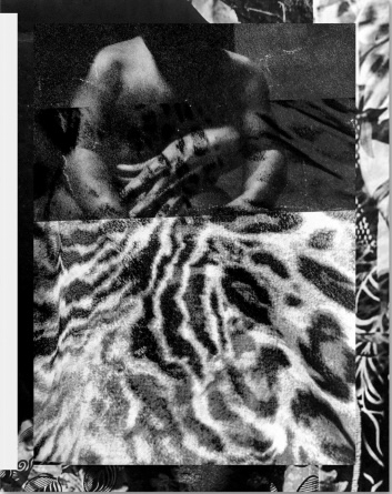 Lick of tongue, rub of finger, on sole wound