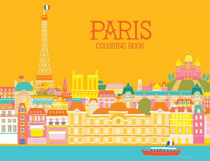 Paris Coloring Book